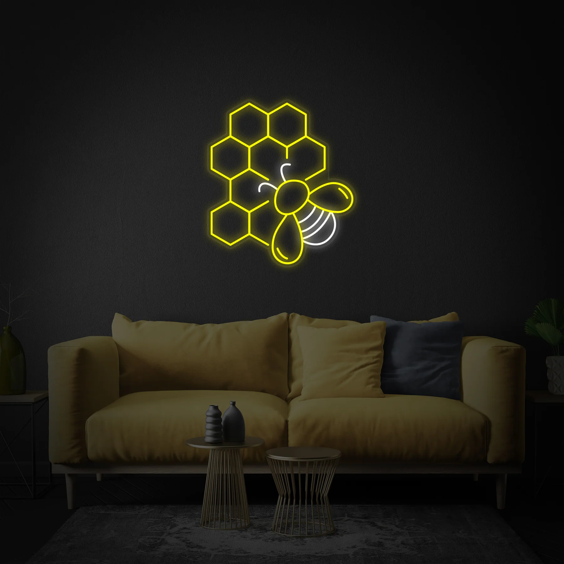 Honeycomb-Neon-Sign