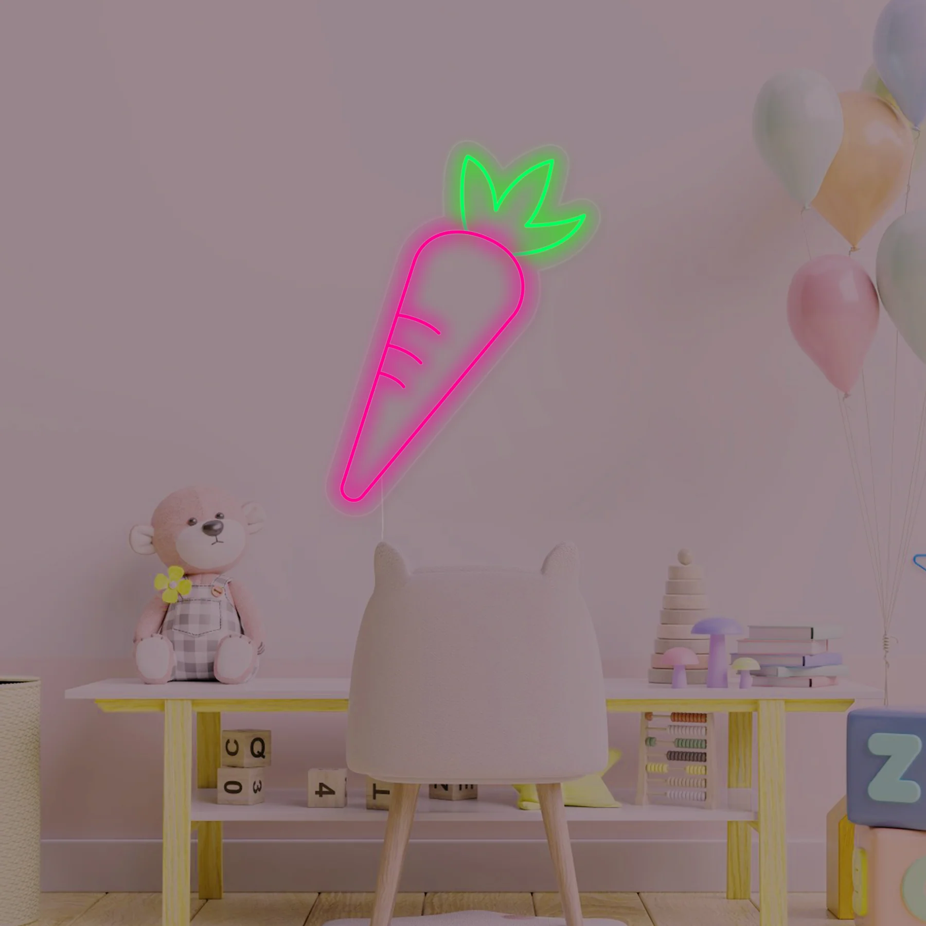 Carrot-Vegetable-Neon-Sign-Kids-Room-Decor