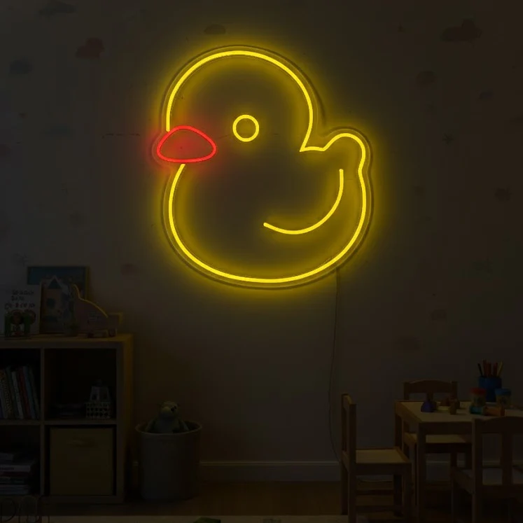 Yellow-Duck-Neon-Sign-Kids-Room-Decor