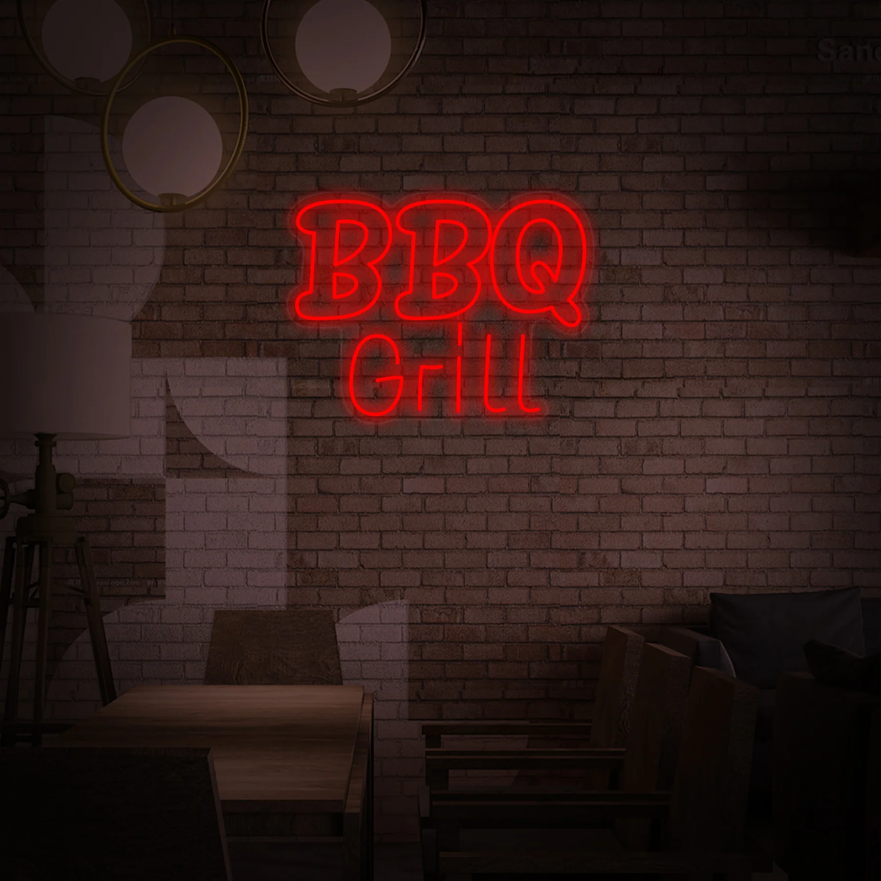 BBQ Grill Neon Sign BBQ Grill Neon Sign