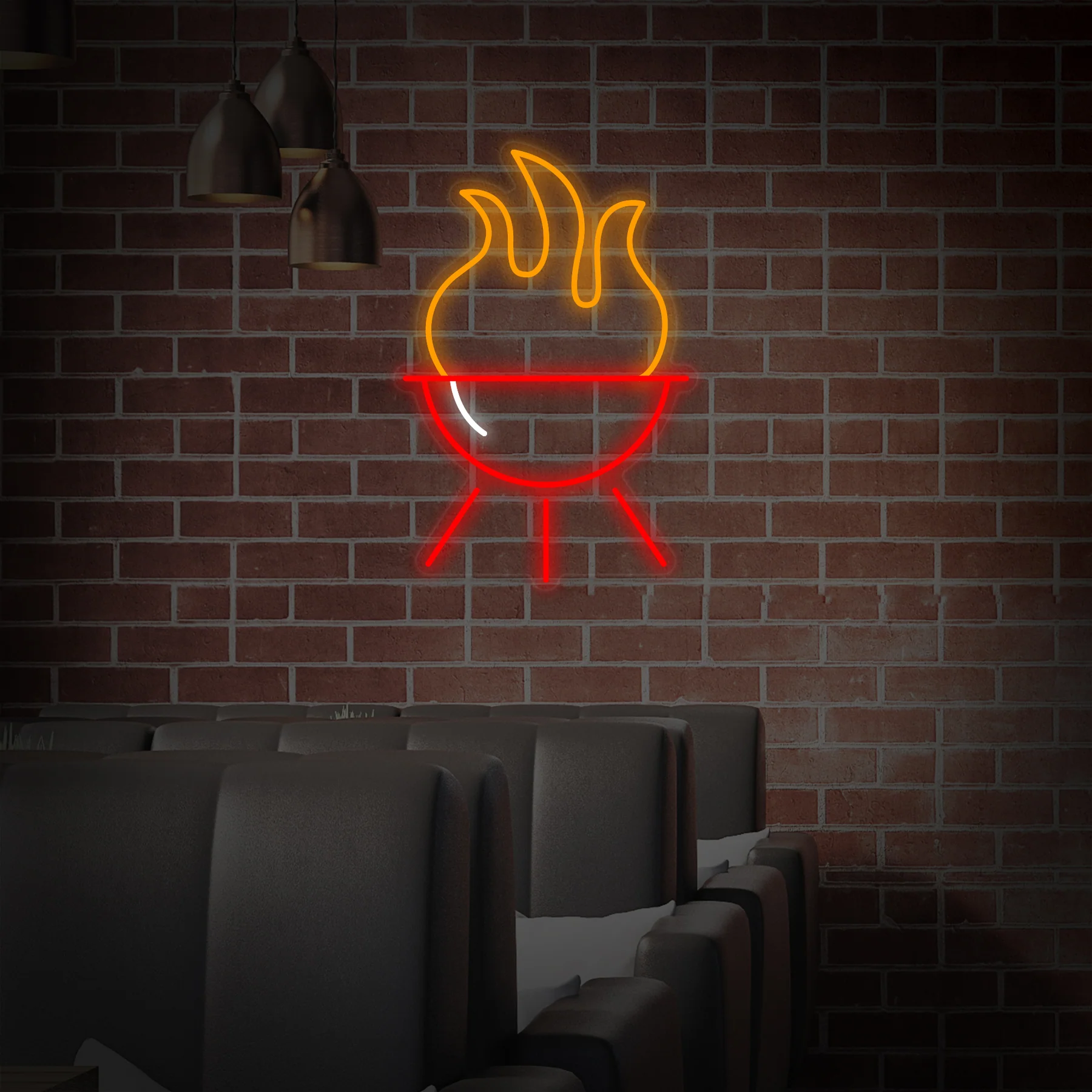 Barbecue Grill Neon Sign Barbecue Grill Neon Sign