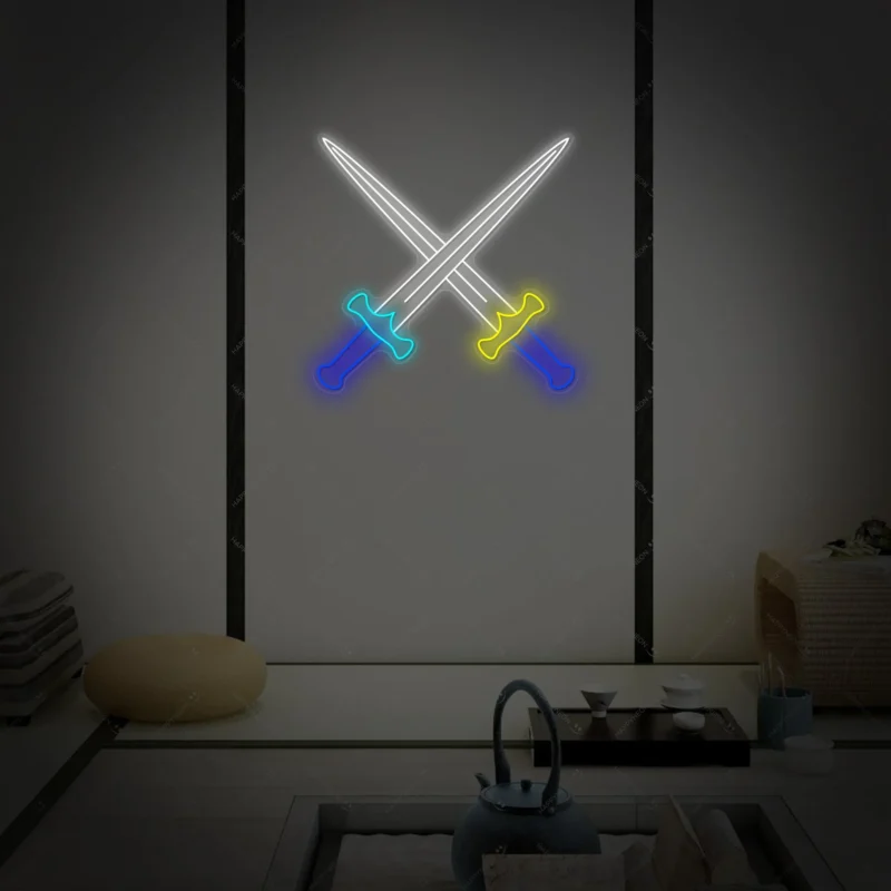 Crossed Swords Neon Sign 1XMNK2406013 7ce652f0 cee1 46b0 baaf d485b269c6fb