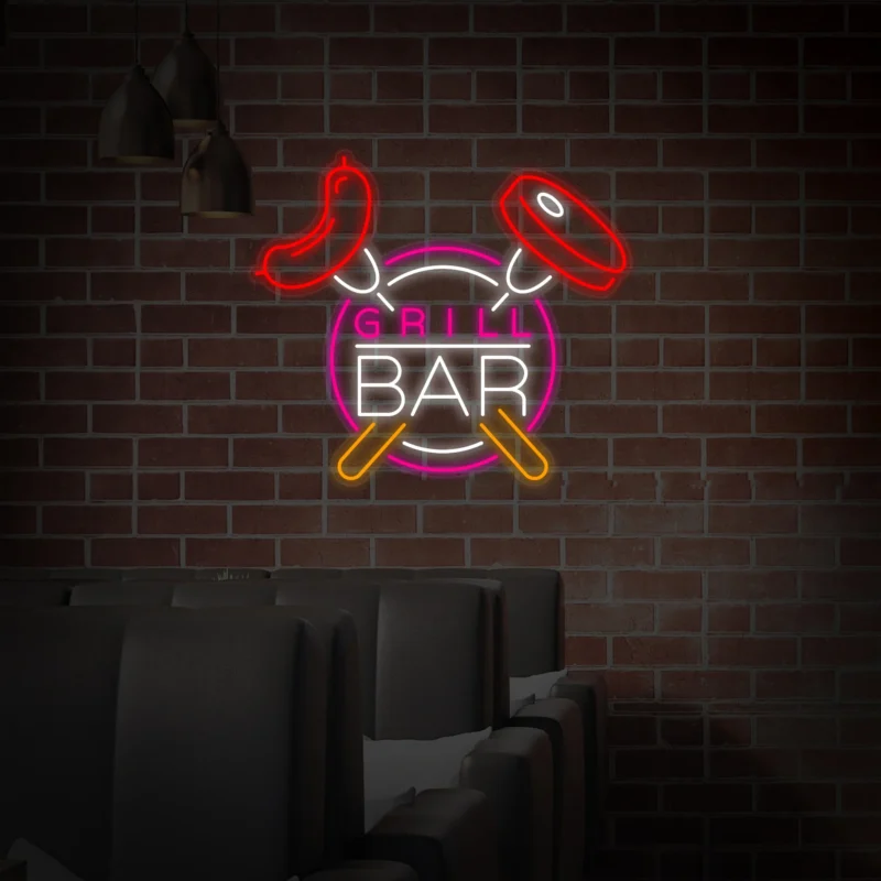 Grill Bar Neon Sign