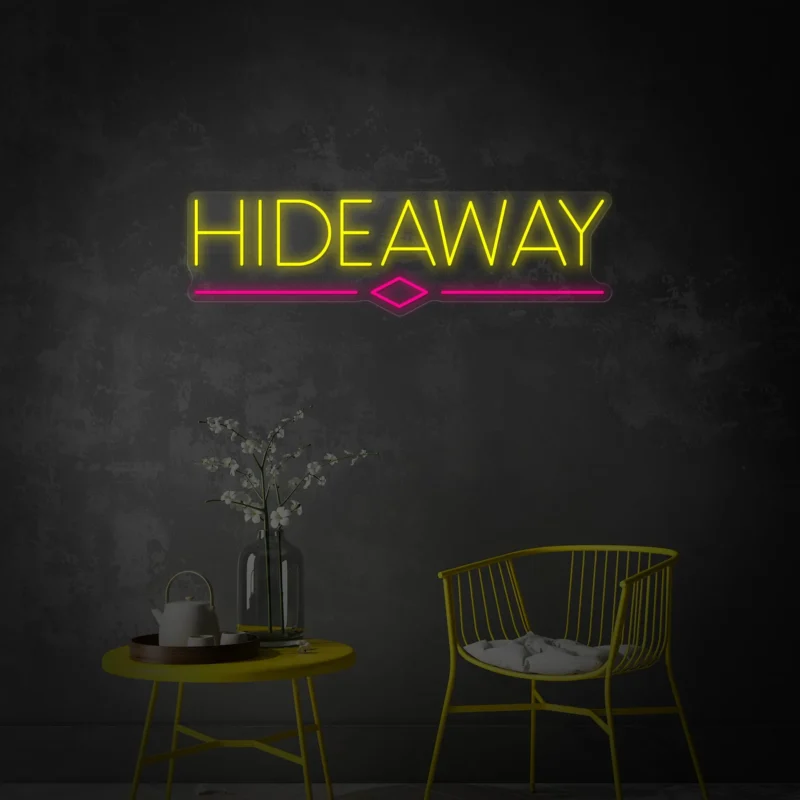 Hideaway Beer Bar Flag Neon Sign 744c977f 53b1 4a8c 8f29 a84ddab721f7
