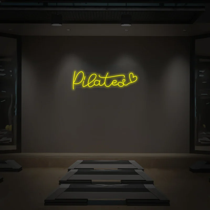 Pilates Heart Neon Sign