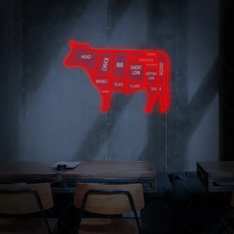 cut of beef neon sign 1XMNK2407237 0f687e9c 1bec 4bf4 9ea4 3e3f43df1b45